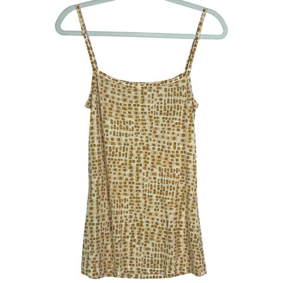 J.Crew Factory Tank Top Orange/White with Ruffle Detail size small - Picture 3 of 8